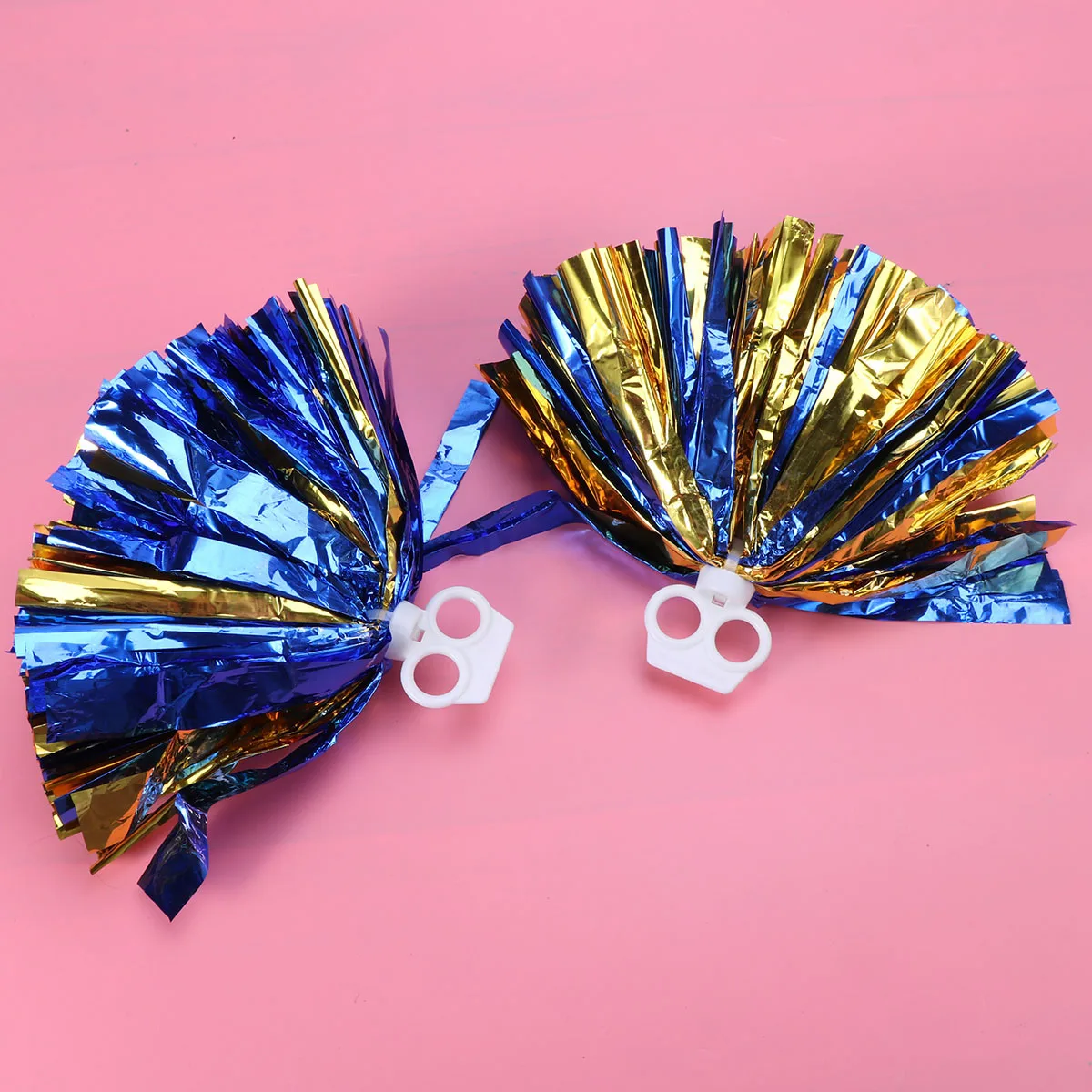 

2 шт. помпоны для болельщиков, 30 см, пластиковые кольцевые помпоны для колледжа, средней школы, спортивных мероприятий, командный дух