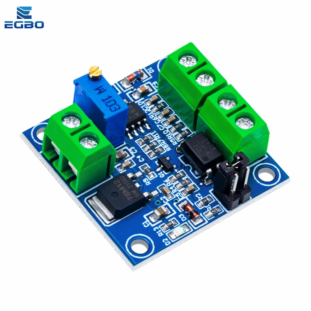 PWM to Voltage Converter Module 0%-100% to 0-10V for PLC MCU Digital to Analog Signal PWM Adjustabl Converter Power Module