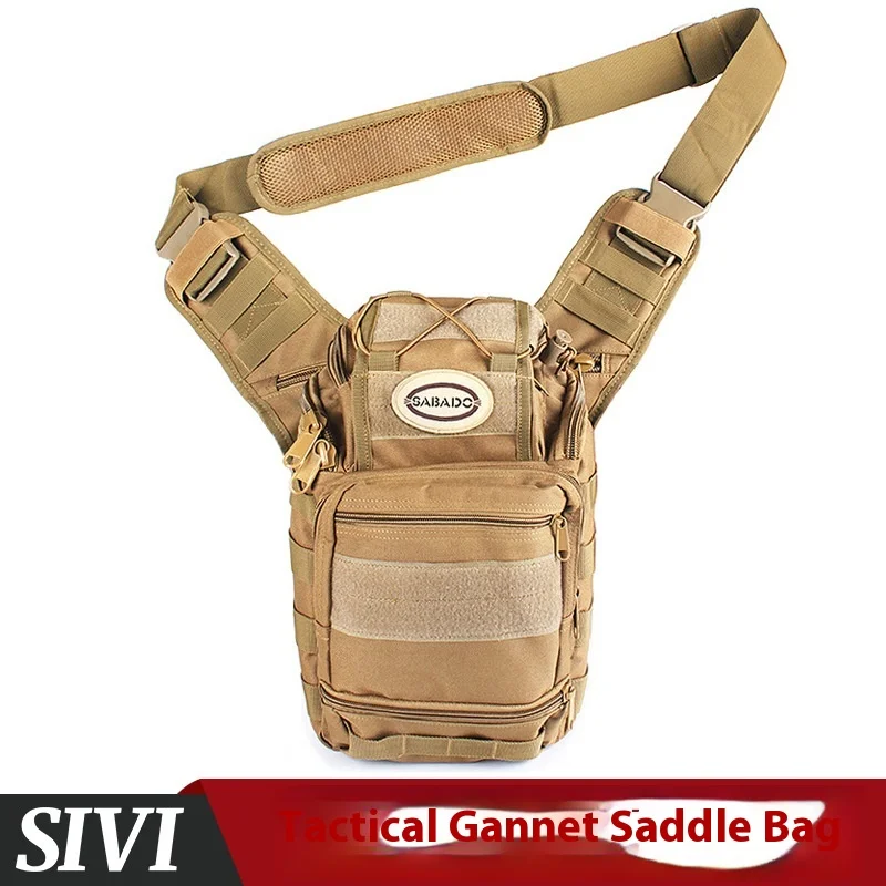 Men's Tactical Shoulder Sling Bag Small Outdoor Chest Pack Molle Crossbody Bags High Elastic Waterproof Fabric