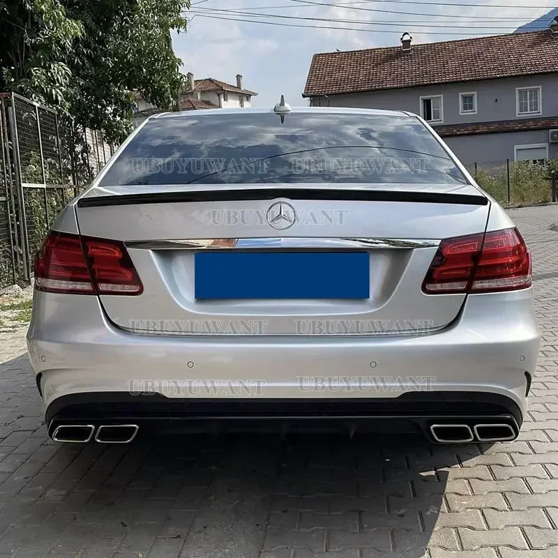 For Benz W212 2008-2013 Car Rear Trunk Wing ABS Material Refit Accessories Spoiler E Class view 2