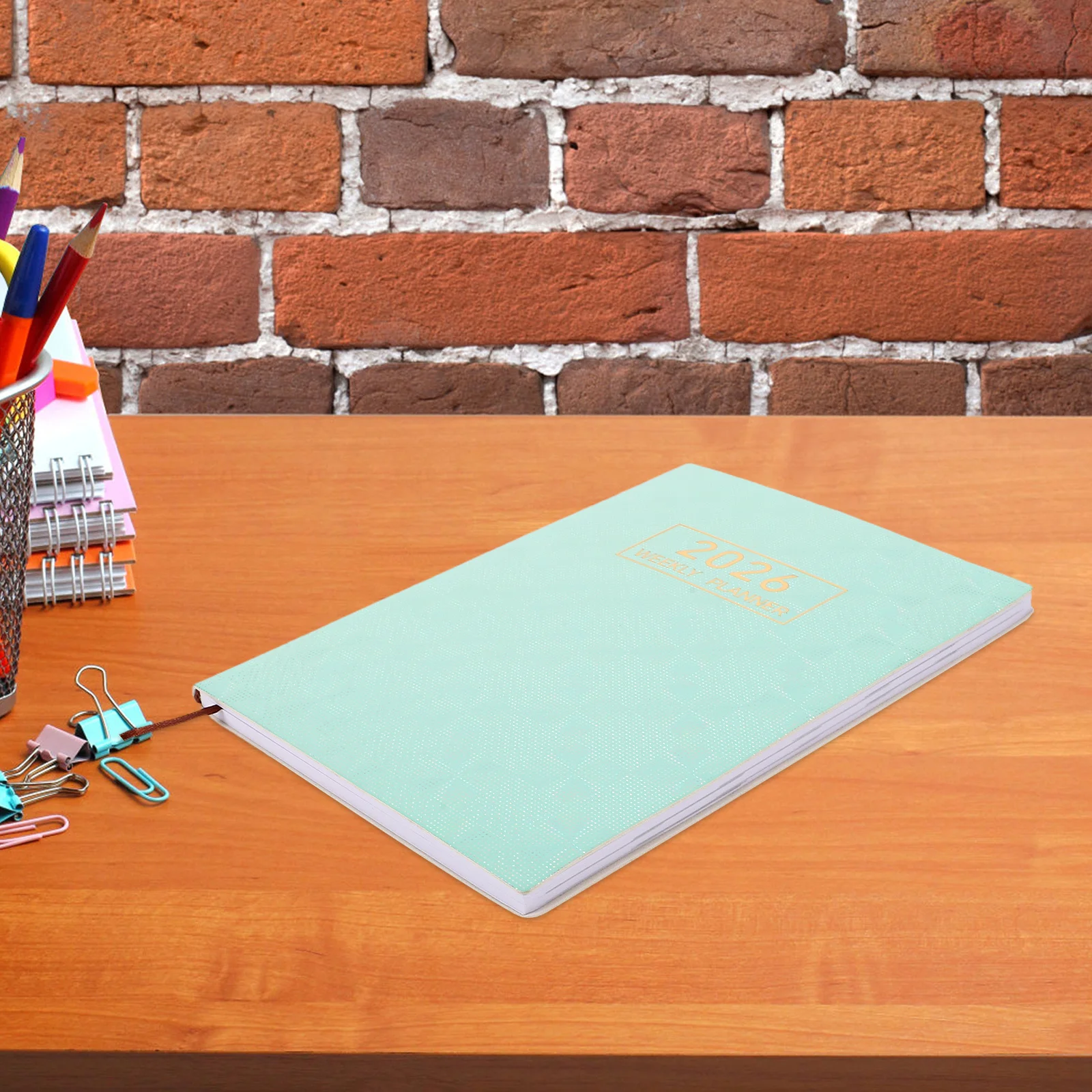 2026 دفتر مخطط ثلاثي الأبعاد مقاس A5 منظم تقويم شهري أسبوعي لمدة 12 شهرًا لتجربة الكتابة السلسية والمجلة الأسبوعية #6