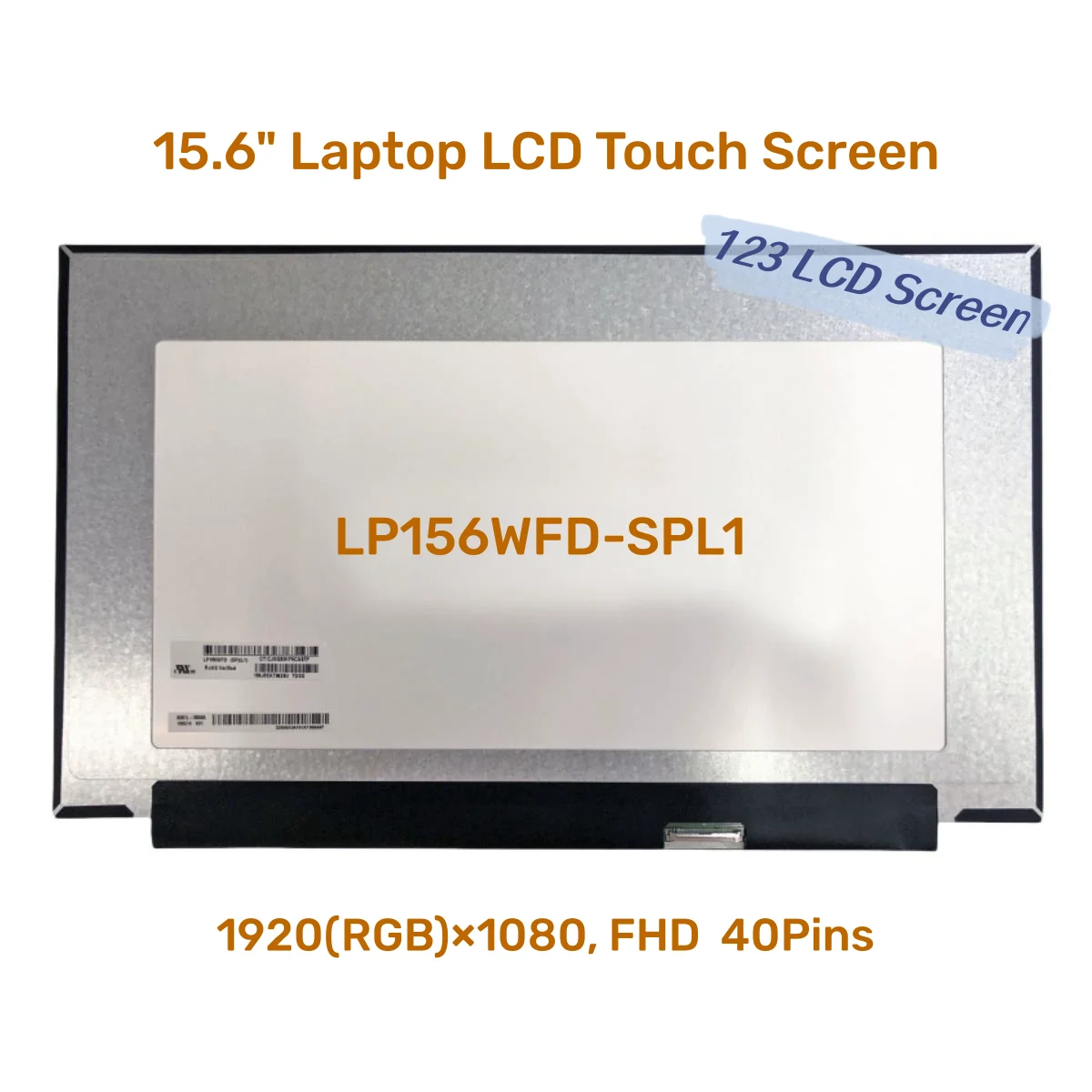 LP156WFD-SPL1 LP156WFD SPL1 15.6 inch Laptop Display LCD Screen In-Cell Touch Slim IPS Panel FHD 1920x1080 EDP 40pins 60Hz