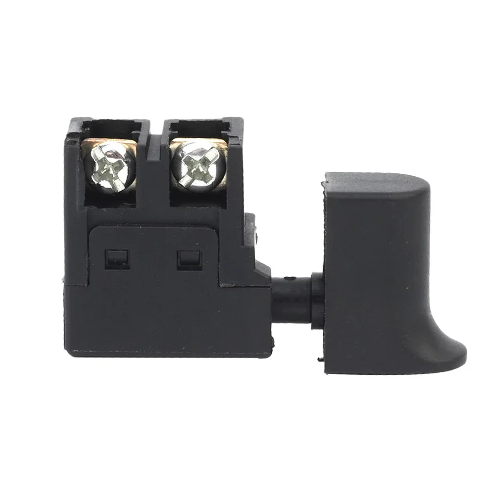 Botón de interruptor de taladro eléctrico, gatillo, velocidad de reposo automático, 250V, perilla de Control negra, bloqueo en máquina de mármol, regulación