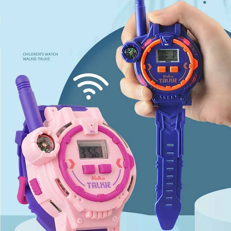 Kinderhorloge Walkietalkie 100M Afstandsbediening Draadloos Bellen Mini Horloge Walkie-Talkie Ouder-Kind Interactie Slim Elektronisch Speelgoed