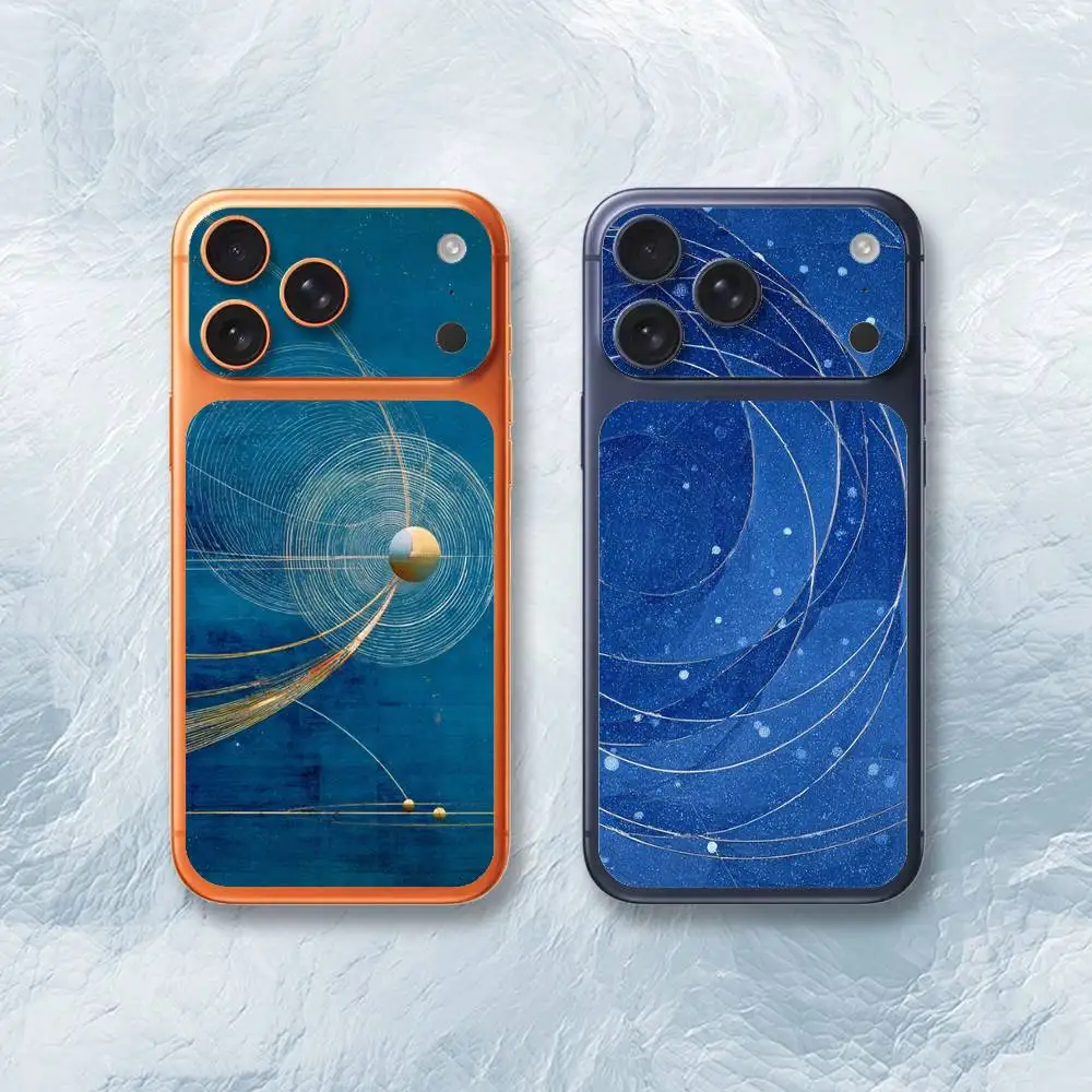 Celestial Constellation Line Art Sticker Film Cover for iPhone 17 Pro Max