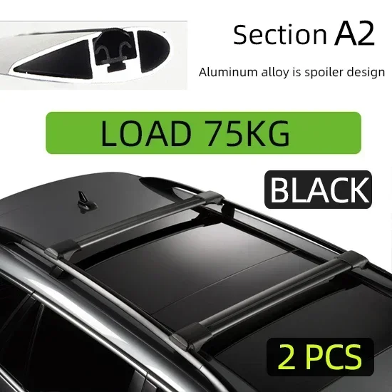 For toyota sienna 2021 2022 2023 Aluminum Alloy Side Bars Cross Rails Roof Rack Luggage LOAD 200KG