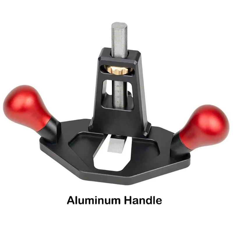 ハンドチゼル 切削深さ調整可能 アルミ合金製 ハンドウッドプレーナー ルータープレーン プロの木工用