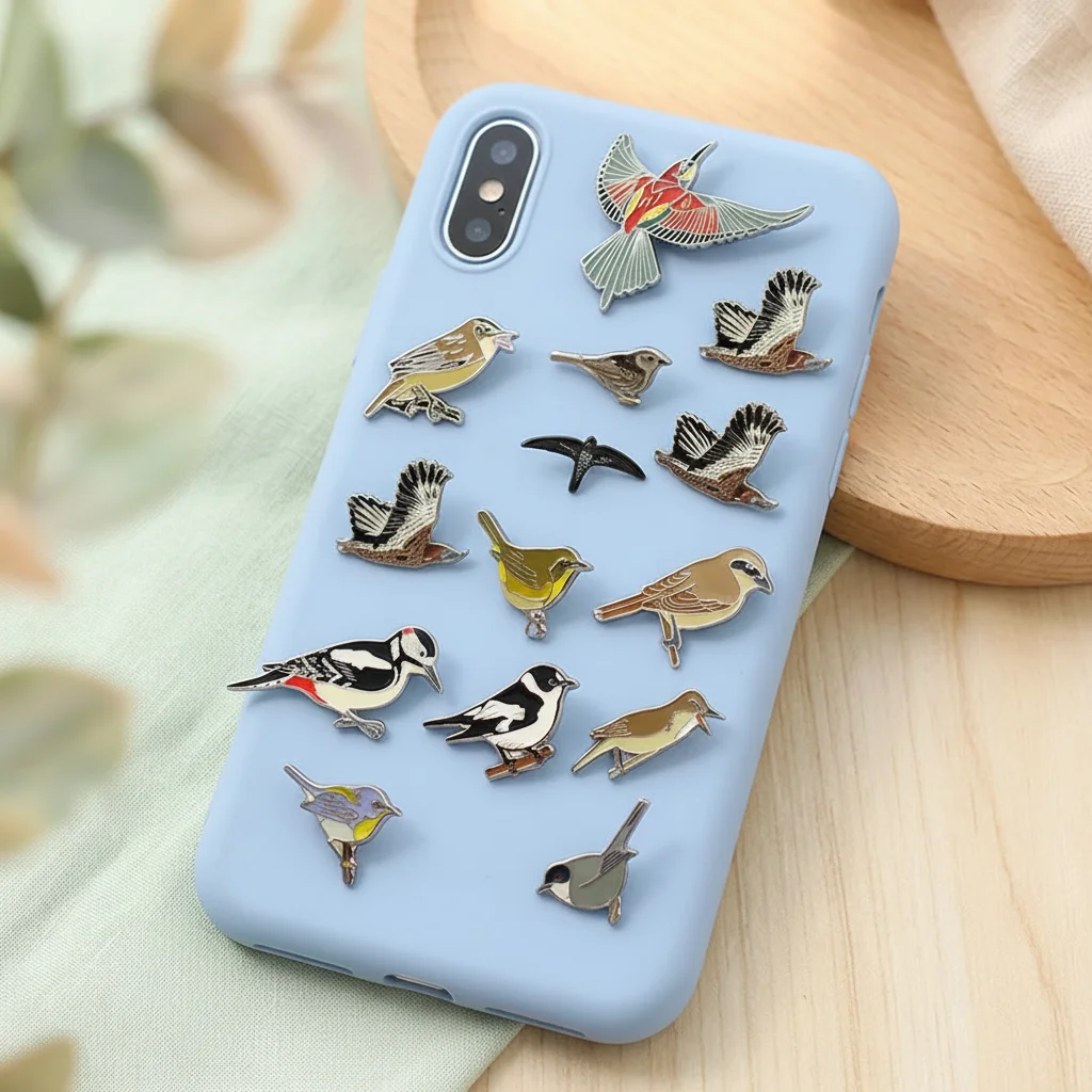 Custom Personalised You Own LOGO Hard or Soft Enamel Metal Lapel Pin Zinc Alloy Phone Stickers