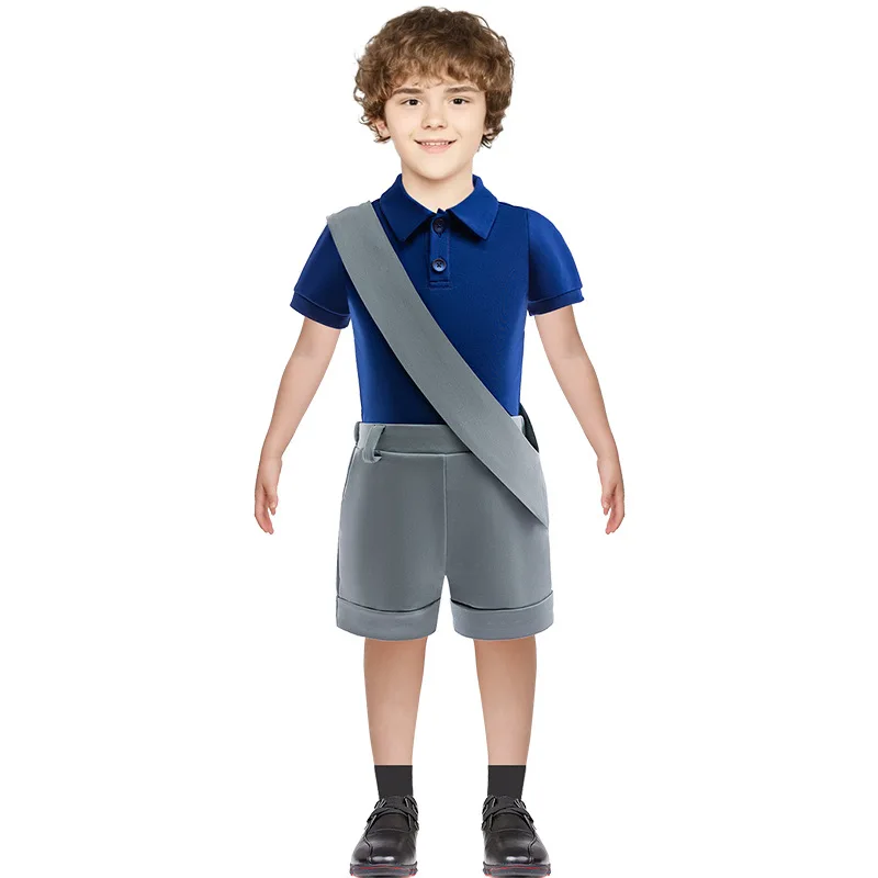 هالوين زي الاطفال مفوض الأرض زي الفضاء اكسبلورر زي الأولاد قميص + شورت 2 قطعة مجموعات كرنفال تأثيري حلي