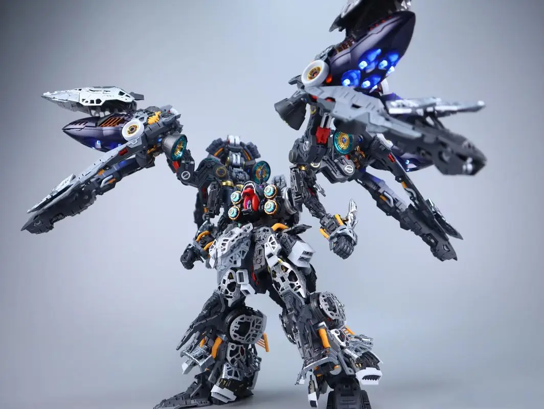 متوفر محور نموذج يعمل أوسريس المهيمن الجوي 1/100 تجميع الحركة نموذج اللعب Mecha NZ-666 Kshatriya LED طقم إضاءة