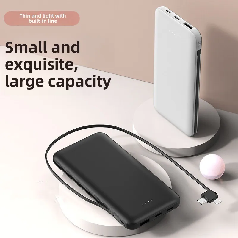 BCAK Business PD Fast Charge with Cable Mobile Phone Tablet Power Bank 10000 MAh Mobile Power Supply