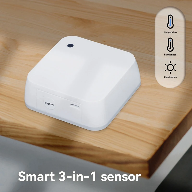 Tuya Smart Home Sensor Zigbee temperatuur- en vochtigheidssensor-app Bewaking op afstand Lichtsensordetector