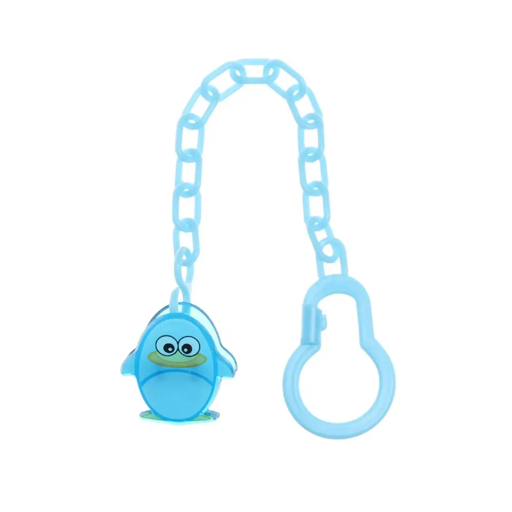 Fashion Cartoon Animal Safety Nipple Clasps Pacifier Chain Clip Soother Clip Anti-Drop Hook