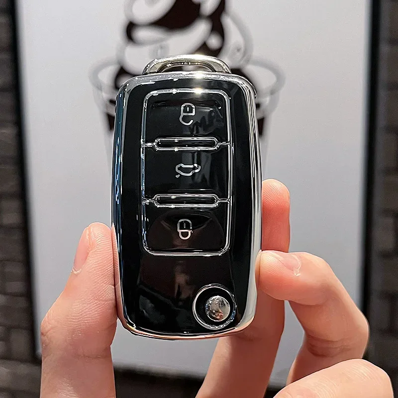

Новый ТПУ автомобильный чехол для ключа с дистанционным управлением для Volkswagen VW Polo Golf Passat чехол Caddy T5 Up Eos Skoda Octavia Seat Leon Altea