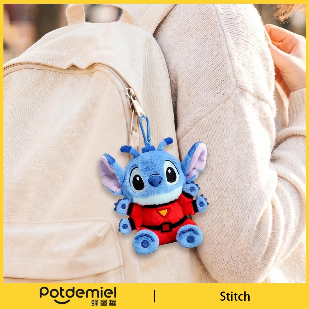 Potdemiel Disney Stitch Plush Toy Keychain Stuffed Doll Bag Pendant Backpack Ornament Keyring Purse Handbag Gift Kids Adults - view 5
