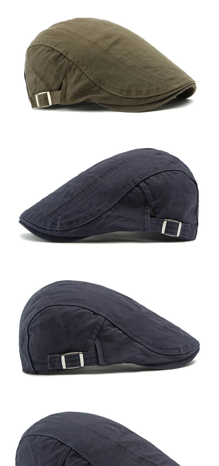 Koreanischen Stil Baumwolle Hüte Großhandel Britischen Stil männer Einfarbig Schirmmütze frauen Maler Baskenmütze Frühling und Sommer trendy – Detail 4