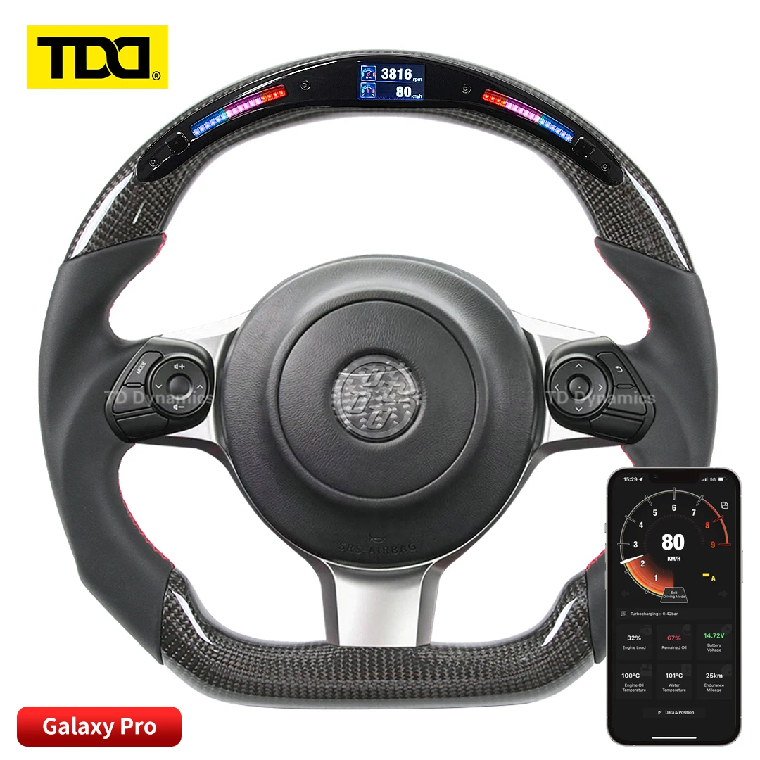 

TDD Carbon Fiber customized smart Galaxy pro LED Steering Wheel for Toyota 86