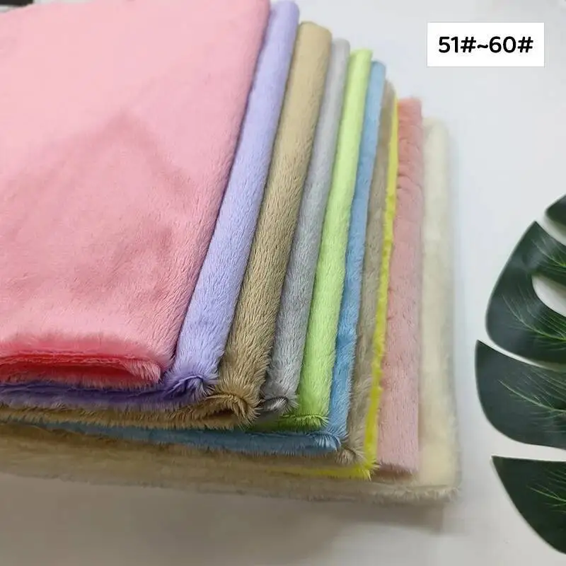 Sewbato 150x100cm Plush Upholstery Fabric 5mm Pile Length Environmentally Friendly Plush Sofa and Chair Cover Fabrics