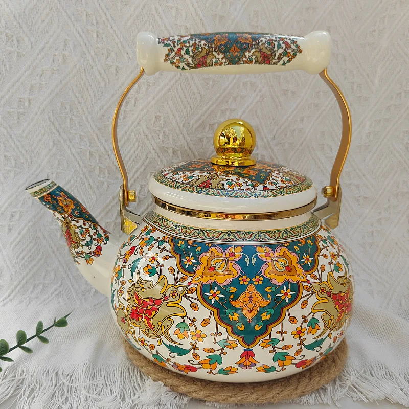 

Thickened 2.5 liters enamel enamel teapot, cool kettle, kettle, hot kettle, milk teapot, for induction cooker