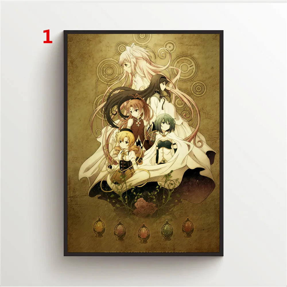 Puella Magi Madoka Magica Canvas Painting Anime Posters Wall Decor Posters Posters and Prints Wall Art Picture Home Decoration