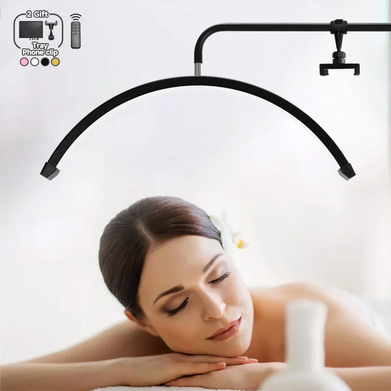 

2025 new 45W Remote Cosmetic Fill Light for Eyelash Extension Professional Salon Light Arc Floor Lashes Lamp For Lashes Eyebrow