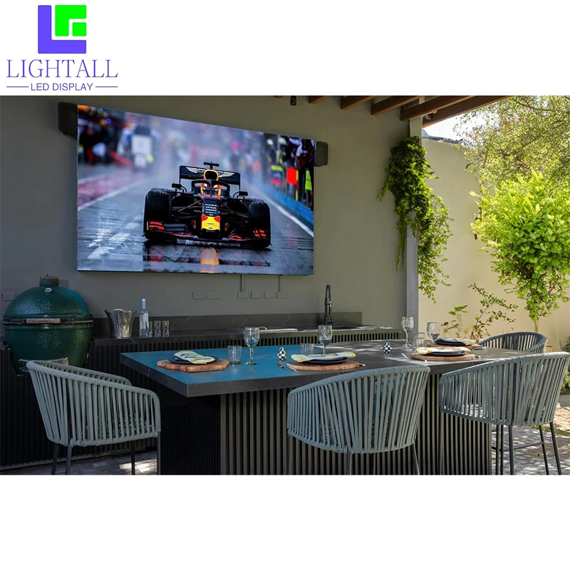 3.75 متر مربع P2.976mm الإعلان في الهواء الطلق شرفة شاشة LED 2.5x1.5 متر الفناء الخلفي المرحلة شاشة Led خزانة RGB led لوحة لجدار الفيديو