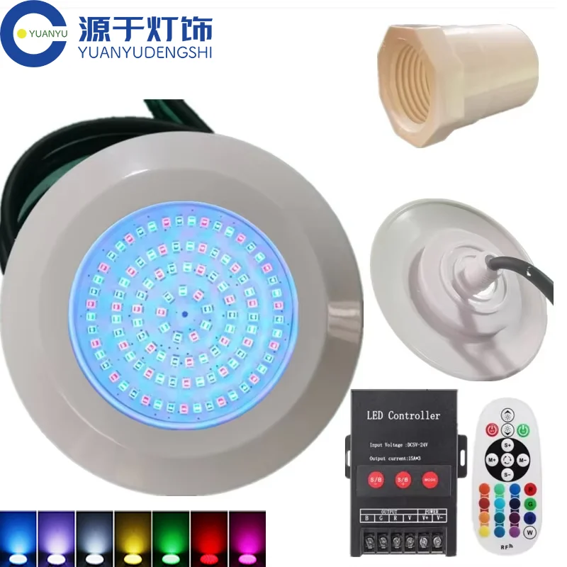 DC12V 108LED Swimming Pool Light Waterproof IP68 12W Submersible Light Underwater Piscina Night Lamp Outdoor Spotlight