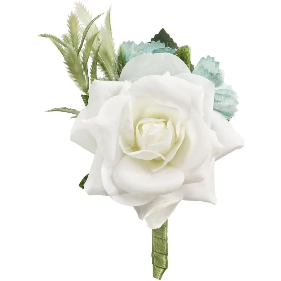 Elegant Boutonniere Brooch Flower for Groom Men's Wedding Attire Perfect Accessory for Prom Homecoming and Formal Events with S