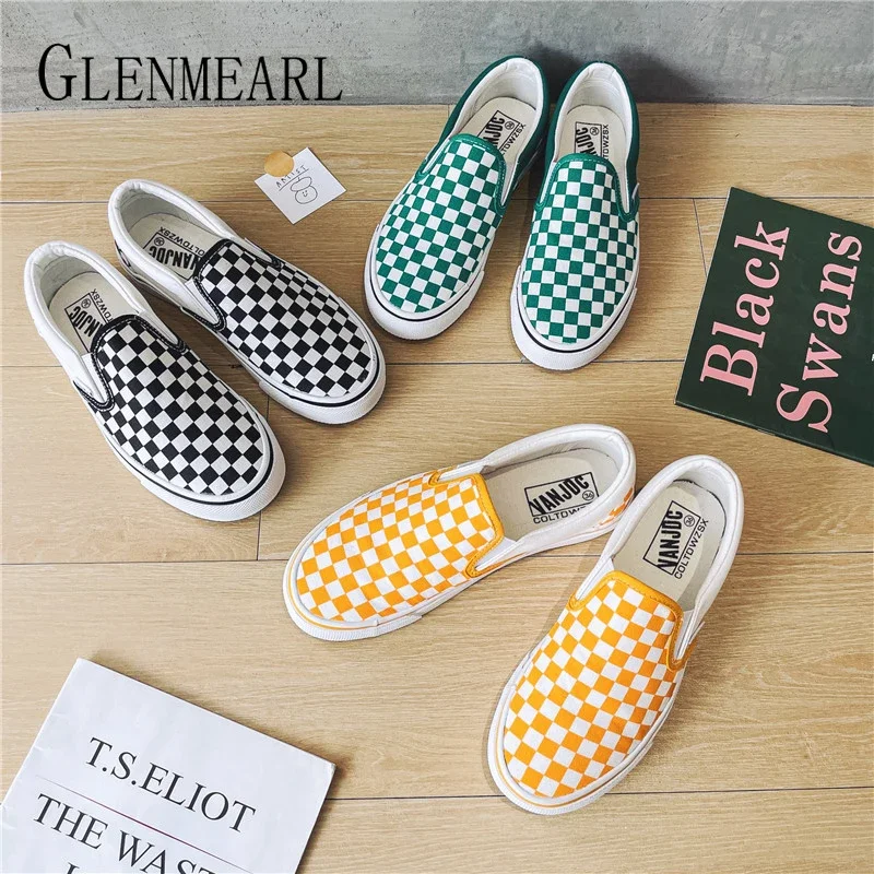 Women Flats Female Platform Trend Slip-on Ladies Casual Shoes Vulcanized  Canves Shoes  2022 Spring Summer New