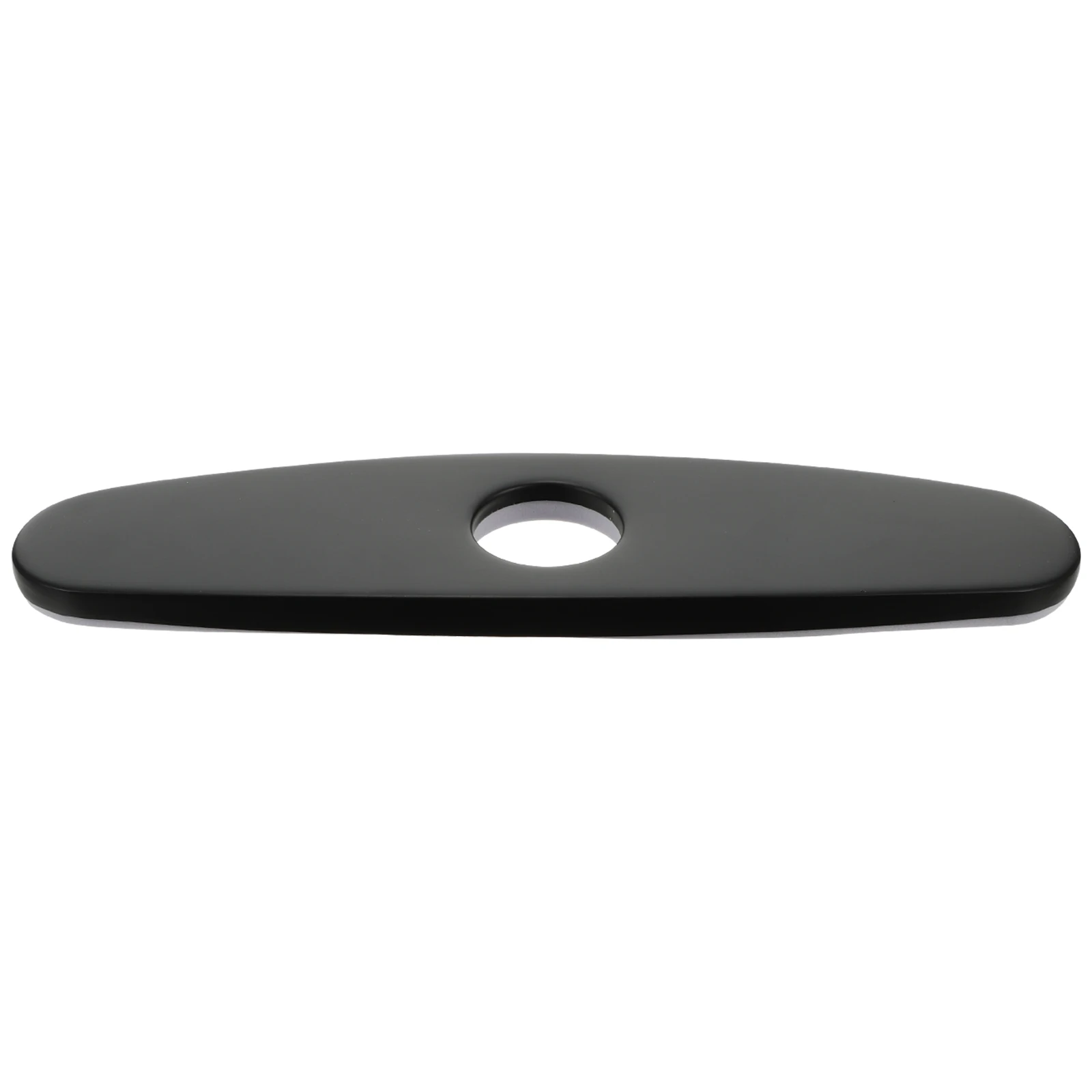 

10 Inch Black Stainless Steel Faucet Cover Sink Hole Decorative Kitchen Accessories Brushed Plate Fits Most Single Hole