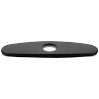 10 Inch Black Stainless Steel Faucet Cover Sink Hole Deck Plate Kitchen Accessories Brushed Cover For Single Hole Faucets Fits