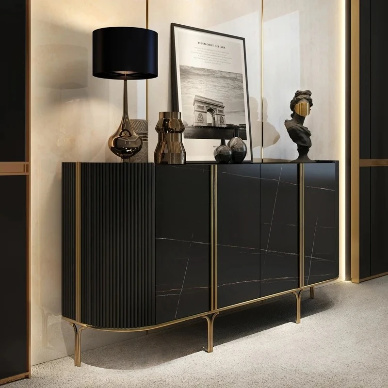 

Italian light luxury entrance villa large flat floor living room locker