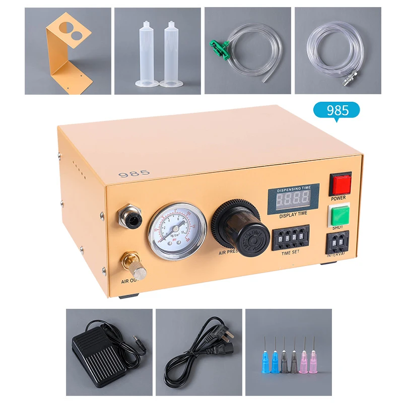 

110V/220V Manual Pedal Glue Dispenser Epoxy Resin Automatic Glue Injection Machine Automatic Dispensing Machine BY-983A