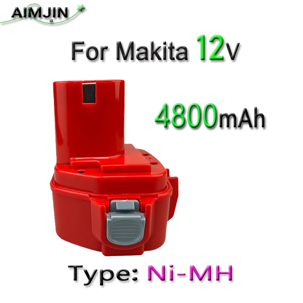 12V 4800mAh For Makita PA12 Battery Ni-Mh 1200 1220 1201 1222 1233SA/B1235 192681-5 Cordless Tools Replacement Battery