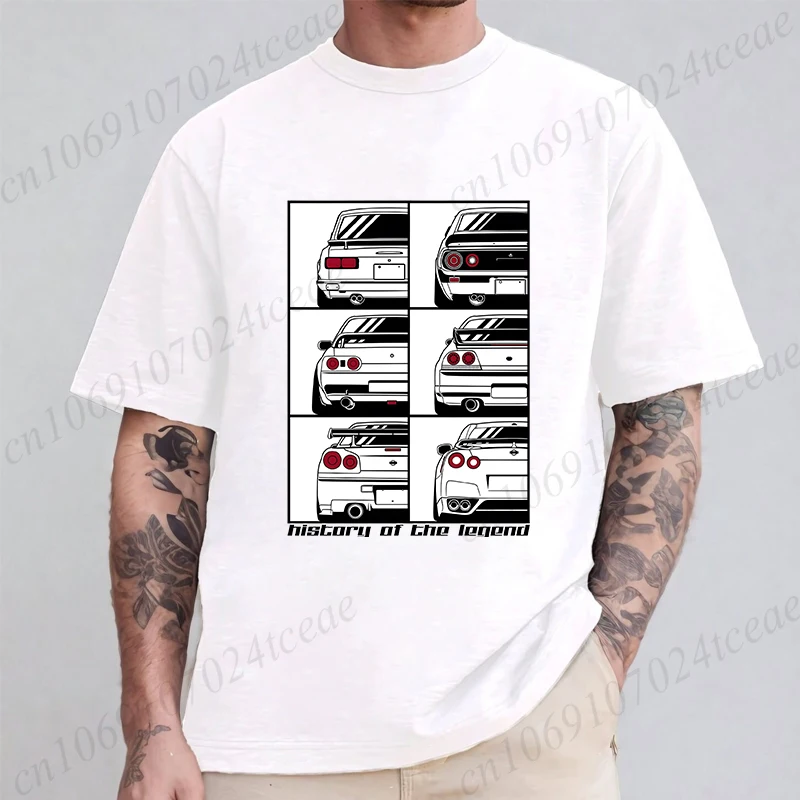 Japanese Car Drift Race Car T Shirt Harajuku Short Sleeve T-shirt History of The Legend Graphics Tshirt Adults Kids T-shirt Tops