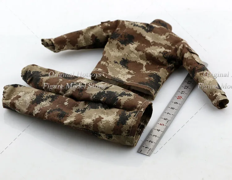 In Voorraad 1/6 Schaal Mannen Soldaat Chn Legerbewaker Camouflage Gevechtsuniform Kleding Set Voor 12-Inch Actiefiguurpop