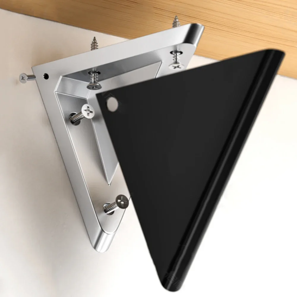 1PcsTriangular Bracket Wall Mounted Shelf Partition Aluminum Alloy  Load-Bearing Right Angle Fixed Layer Board Support