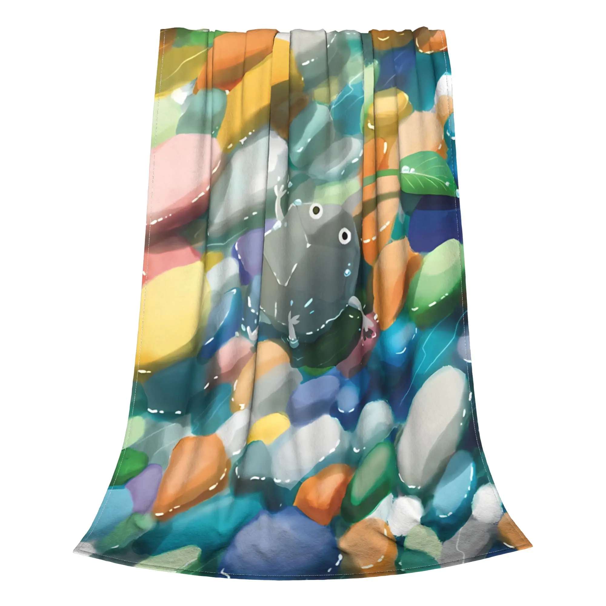 1PC Home Cutecore Pebble Puddles Pikmin Blanket Super Cosy Plush Home Living Room Sofa Halloween