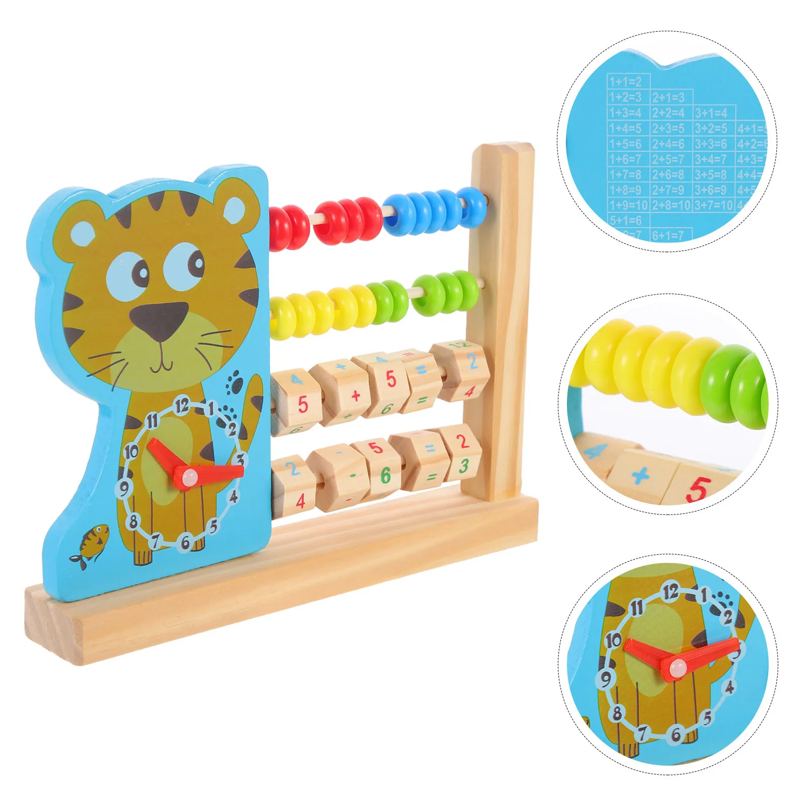 나무로 만든 초기 교육용 컬러풀한 주판 산수 구슬 계산 도구 어린이용 인지 학습 카운팅 도구