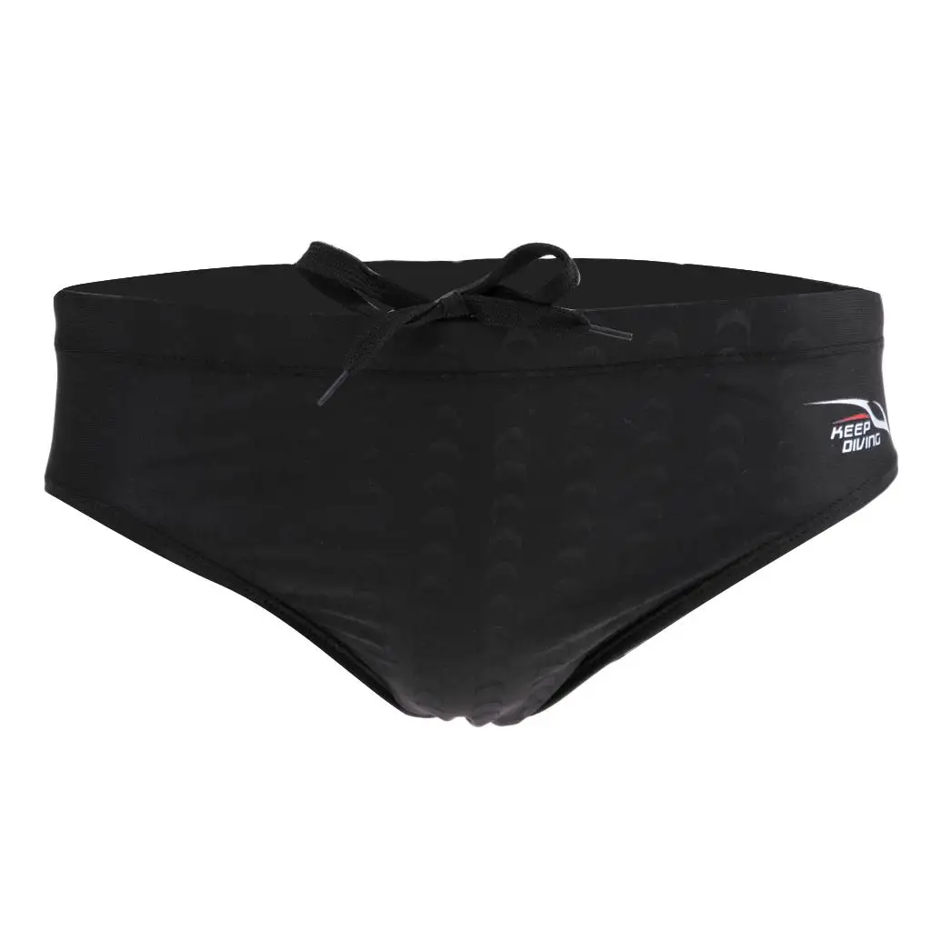 Sport Mens Black Bikini Swimsuit Lightweight Swimming Brief Trunks Shorts