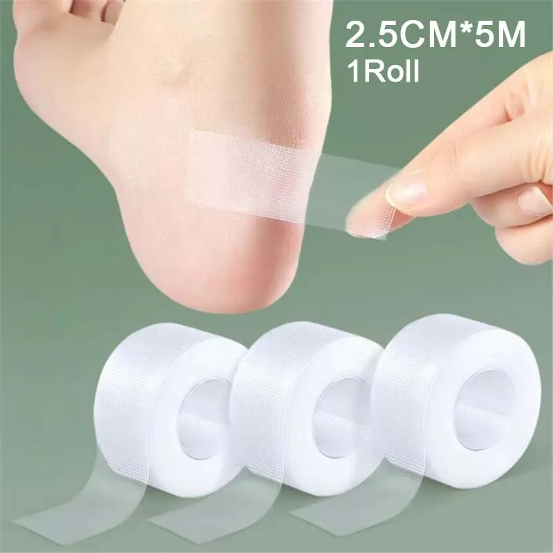 1 Roll Anti-Wear PE Heel Sticker Tape Heel Patch Protector Waterproof First Aid Blister Foot Pad Heel Inserts Grips