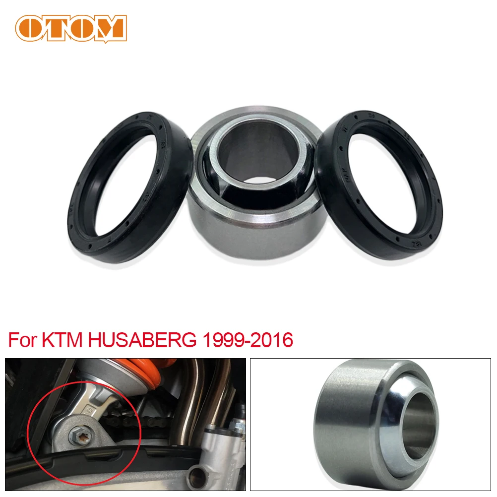 Motorcycle Radial Joint Bearing Dirt Bike PDS Rear Shock Absorber Lower Fisheye Bearings Oil Seal Kit For KTM HUSABERG 1999-2016