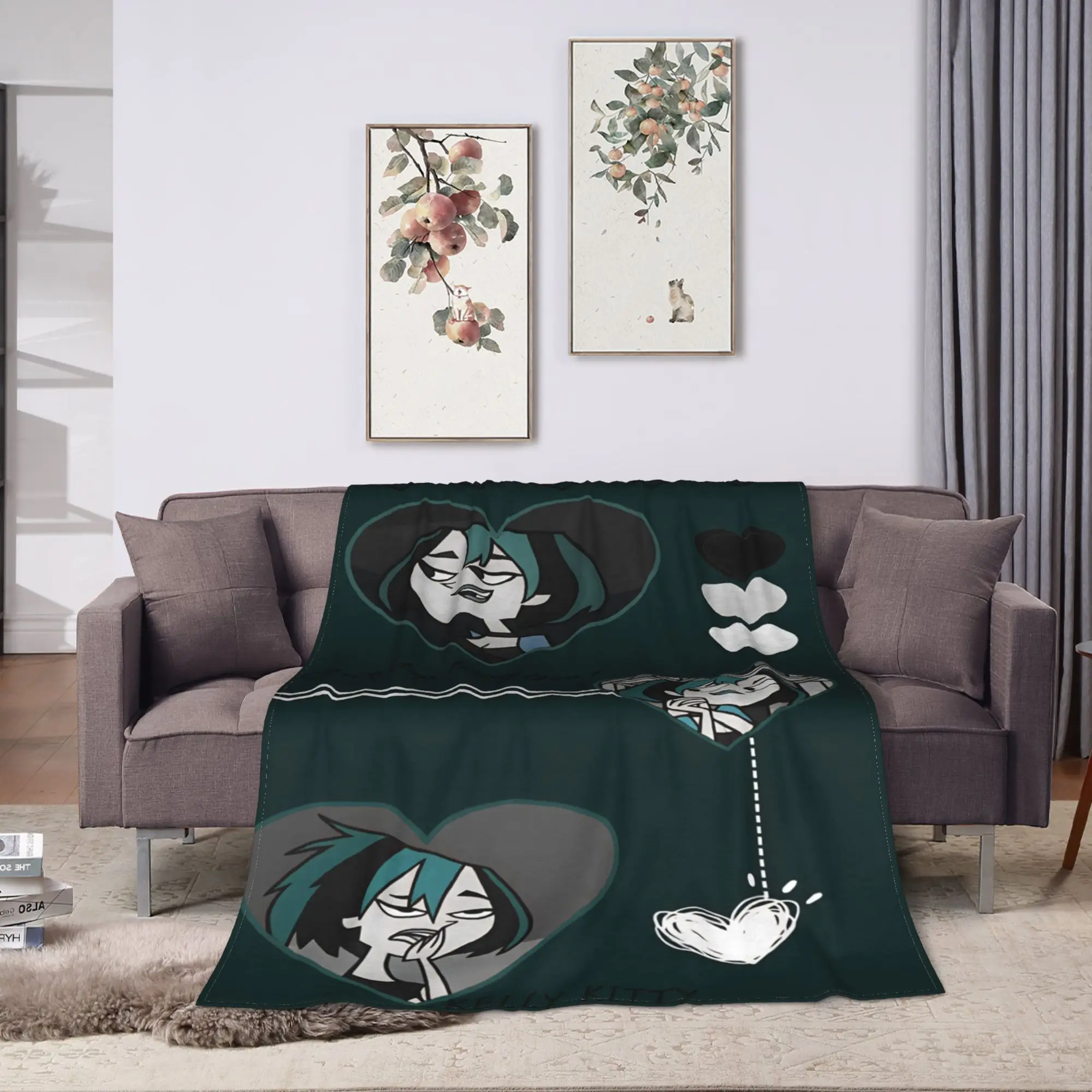 Totals Dramas Harold Knitted Blanket Quality Warm Soft  Throw Blanket Winter Picnic Couch Chair Sofa Bed Graphic Bedspread