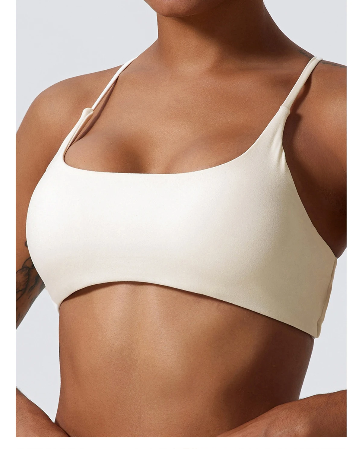 Hearuisavy Sommer Damen Sport-BH Unterwäsche Sportbekleidung Gym-Top Yoga-Kleidung Atmungsaktiv Schnelltrocknend Lauf-Pilates-Fitness-Top – Detail 33