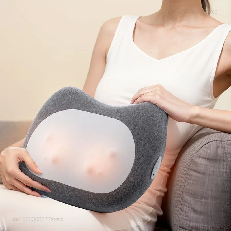 Massage Pillow Wireless Heating Cervical Protection U-shaped Automatic Lumbar Back Kneading Pillow Home Massager for Waist Neck