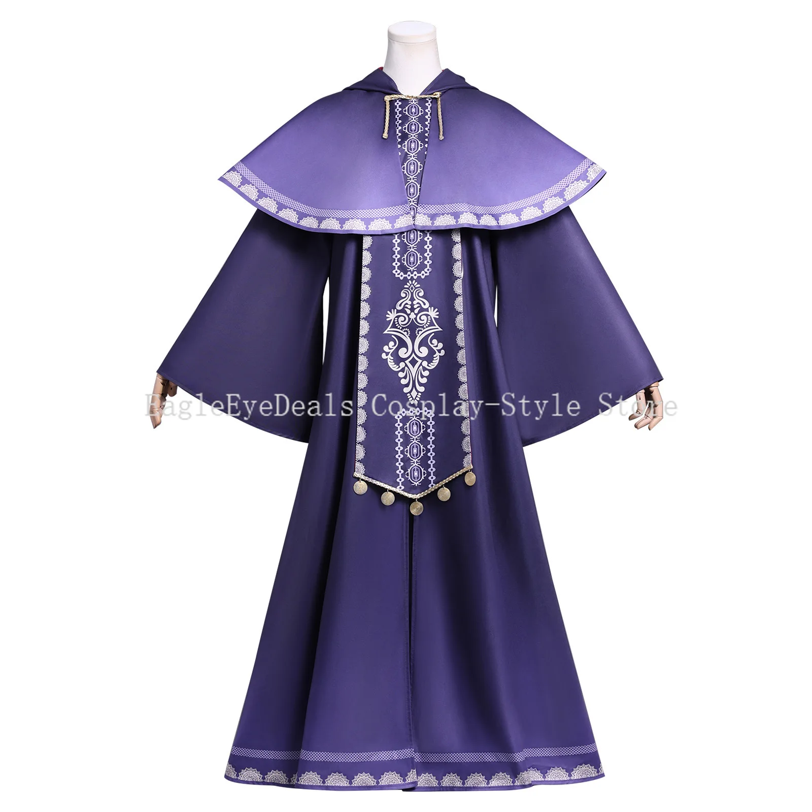

Silent Witch Monica Everett Cosplay Costume Secrets of The Silent Witch Everett Robe Halloween Anime Purple Magic Robe Full Set