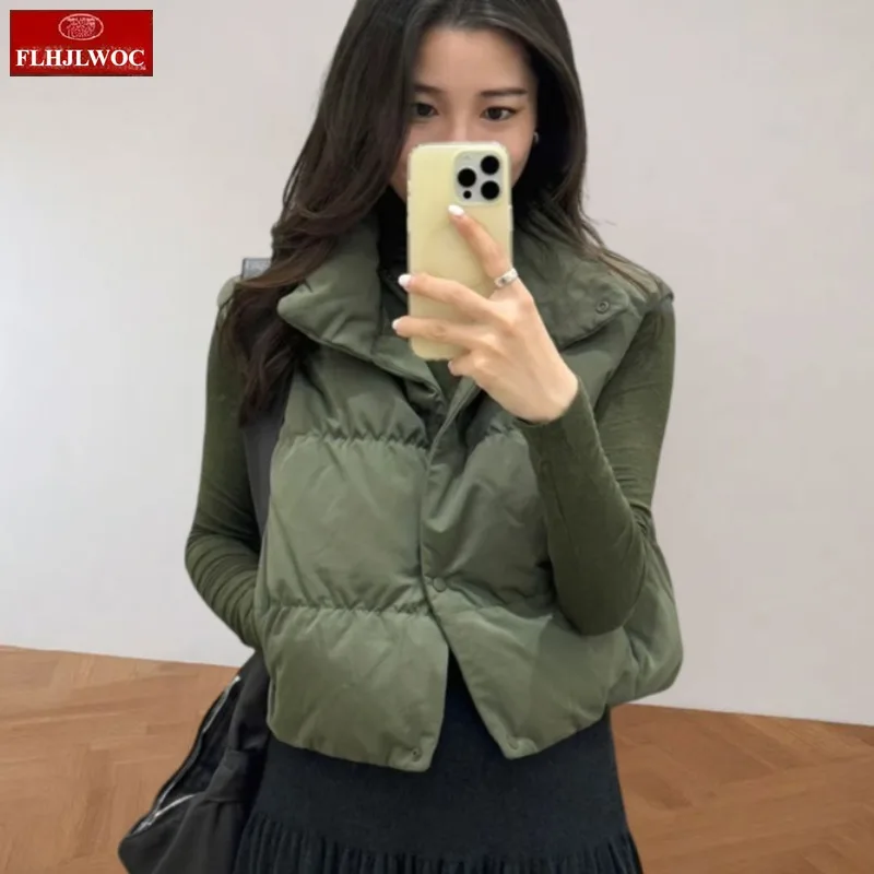 

4 Colors 2025 Winter Outerwear Coats Cake Korean Style Stand Collar Floral Cute Girls Short Down Cotton Jacket for Women Parkas