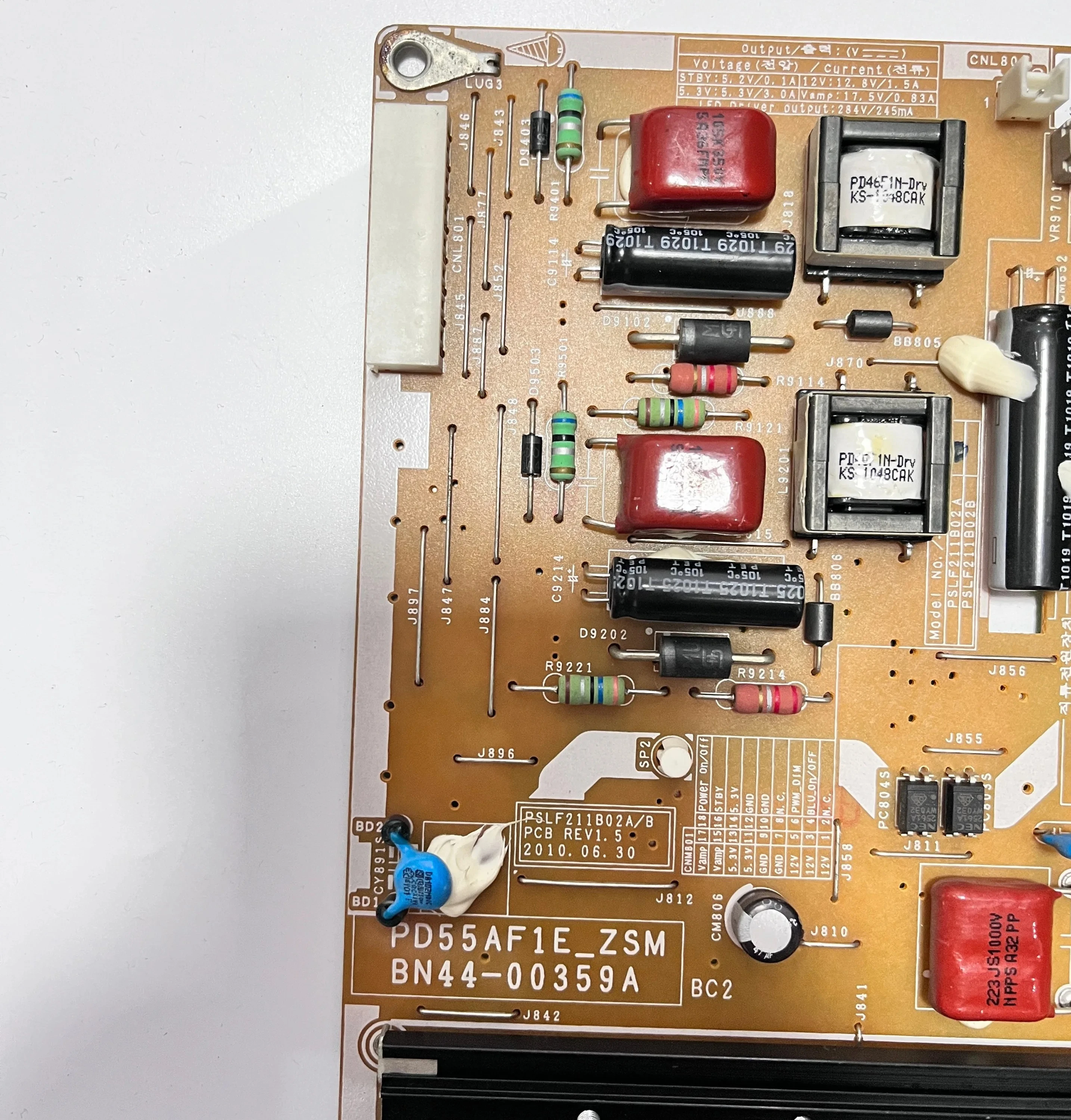 Placa de fuente de alimentación de TV Original, PD55AF1E _ ZSM BN44-00359A = BN44-00359B, adecuada para TV LCD, accesorios UN50C6900VM