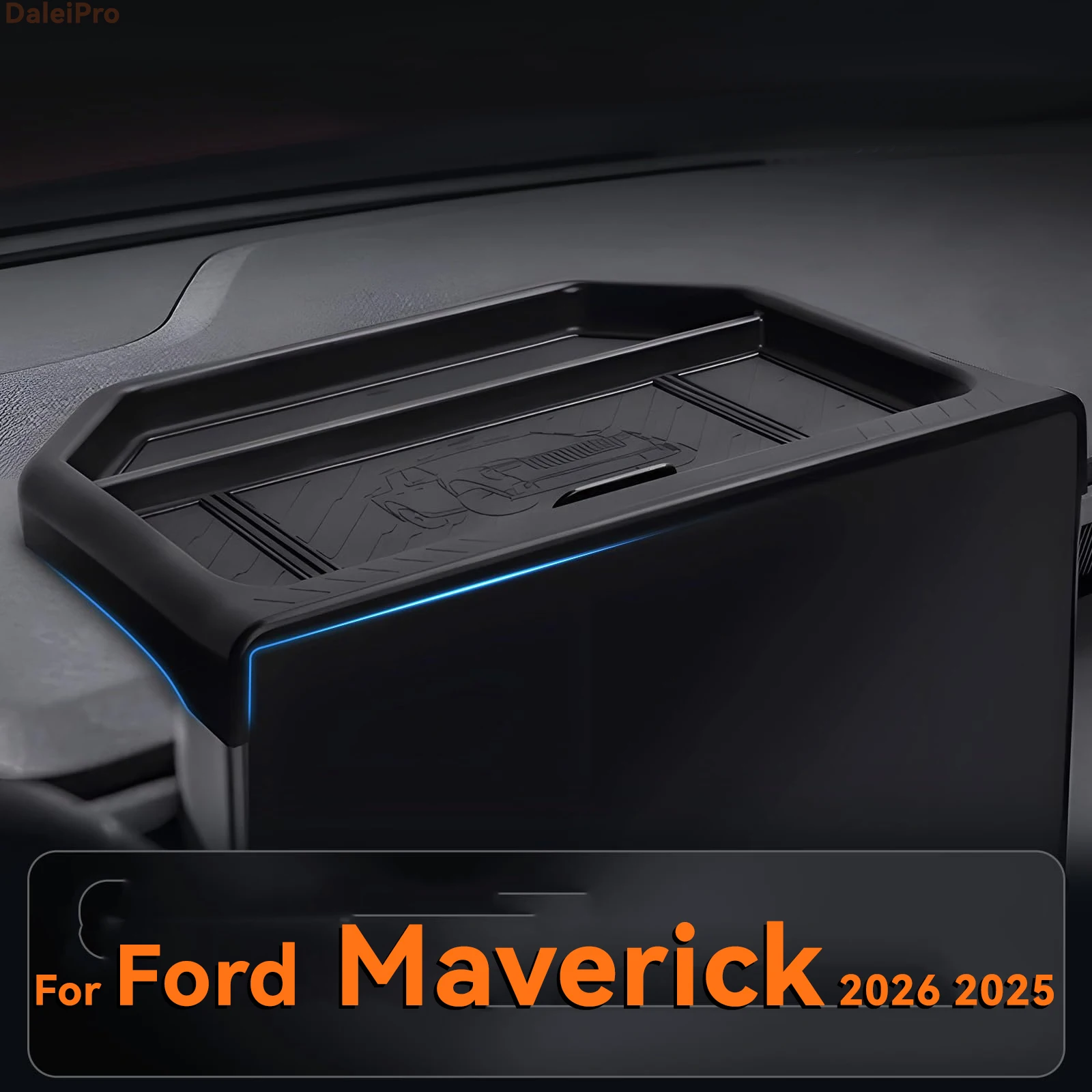 フォード・マーベリック2025年、2026年モデル用。132インチ画面対応、固定式ダッシュボードオーガナイザートレイ。多機能収納ボックス、インテリアアクセサリー。