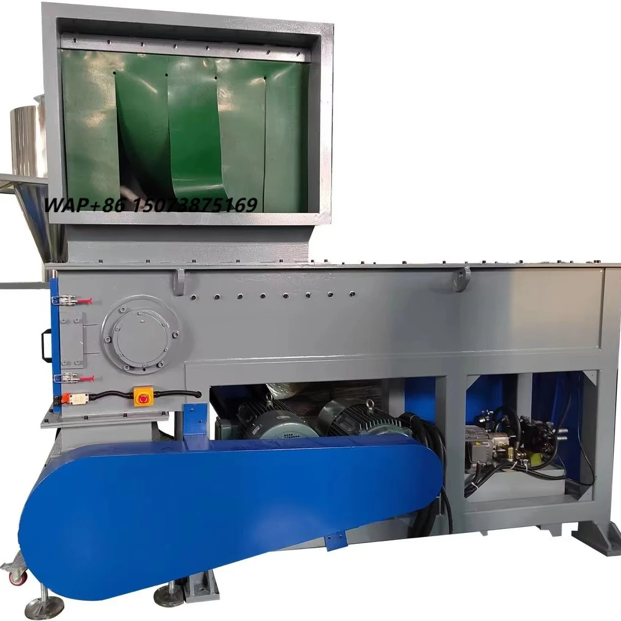 Pe pp Hard Rigid Plastic Waste Single Shaft shredder Recycling Machinery